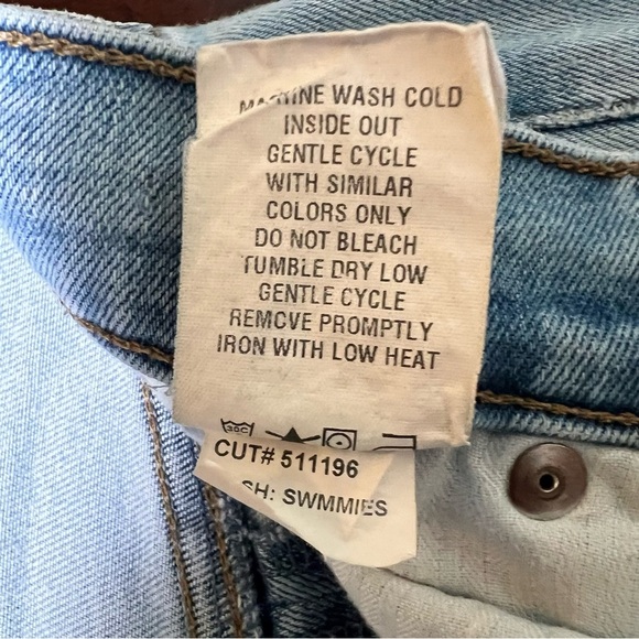 LEVEL 99 Denim Anthropologie High Rise Straight Skinny Jeans Swmmies Size 28 - Picture 10 of 11